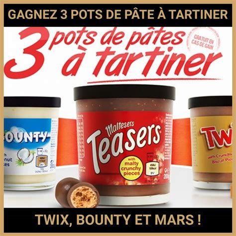 Collection de trois pots de pâte à tartiner 